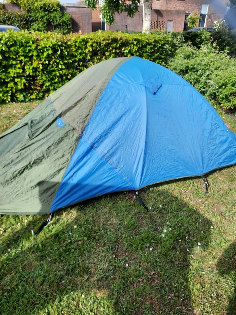Gebruikte 2-3 persoons tent met 2 ingangen, Caravans en Kamperen, Tenten, Ophalen, Gebruikt, Tot en met 3
