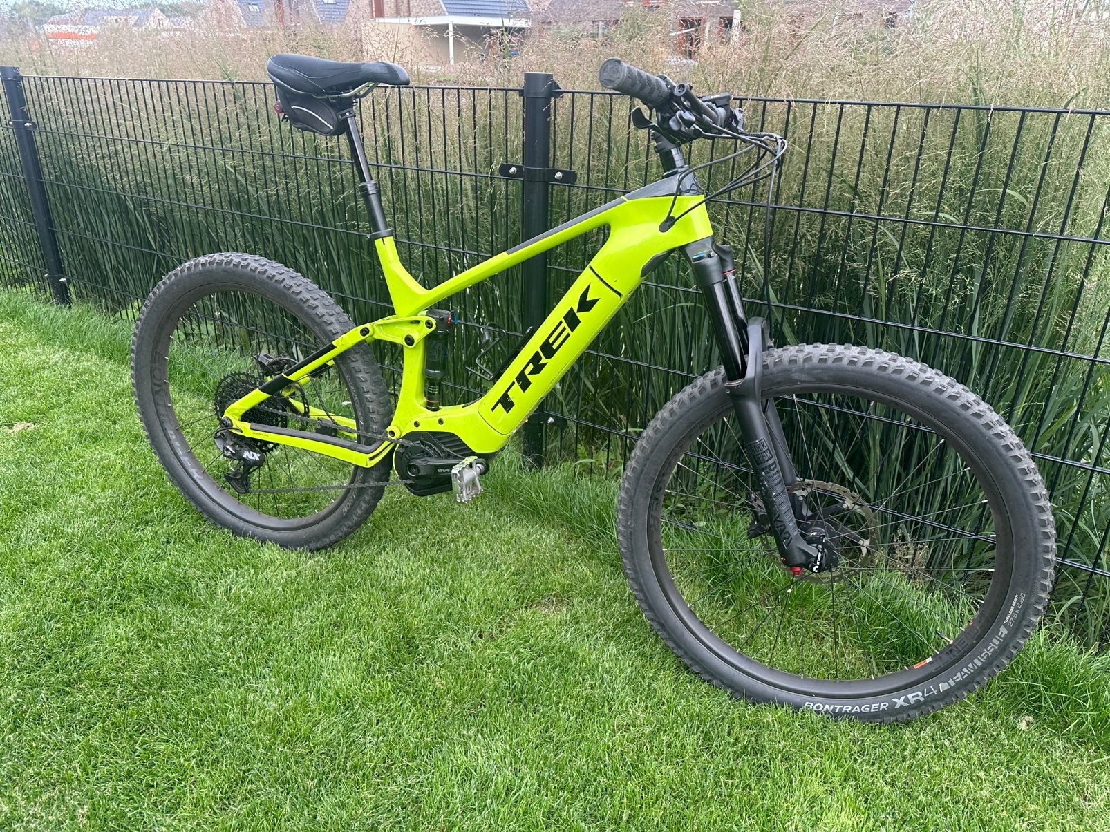 Trek Powerfly LT 9.7 Carbon Full Suspension E-MTB maat L, Ophalen, Gebruikt, 20 tot 24 inch, Aluminium