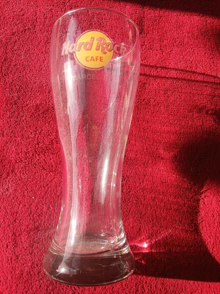 Hard Rock Cafe Barcelona glas - 21CM, Ophalen of Verzenden, Meerkleurig, Overige merken, Glas