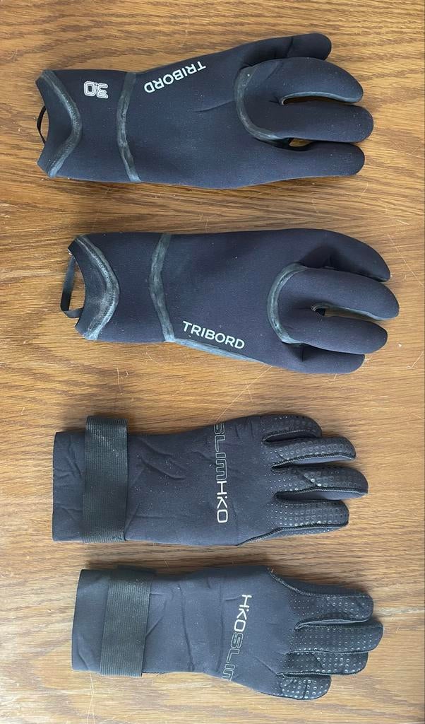 Neopreen handschoenen - Tribord (M) en hiko (S), Ophalen of Verzenden, Gebruikt, Dame of Heer, Overige typen