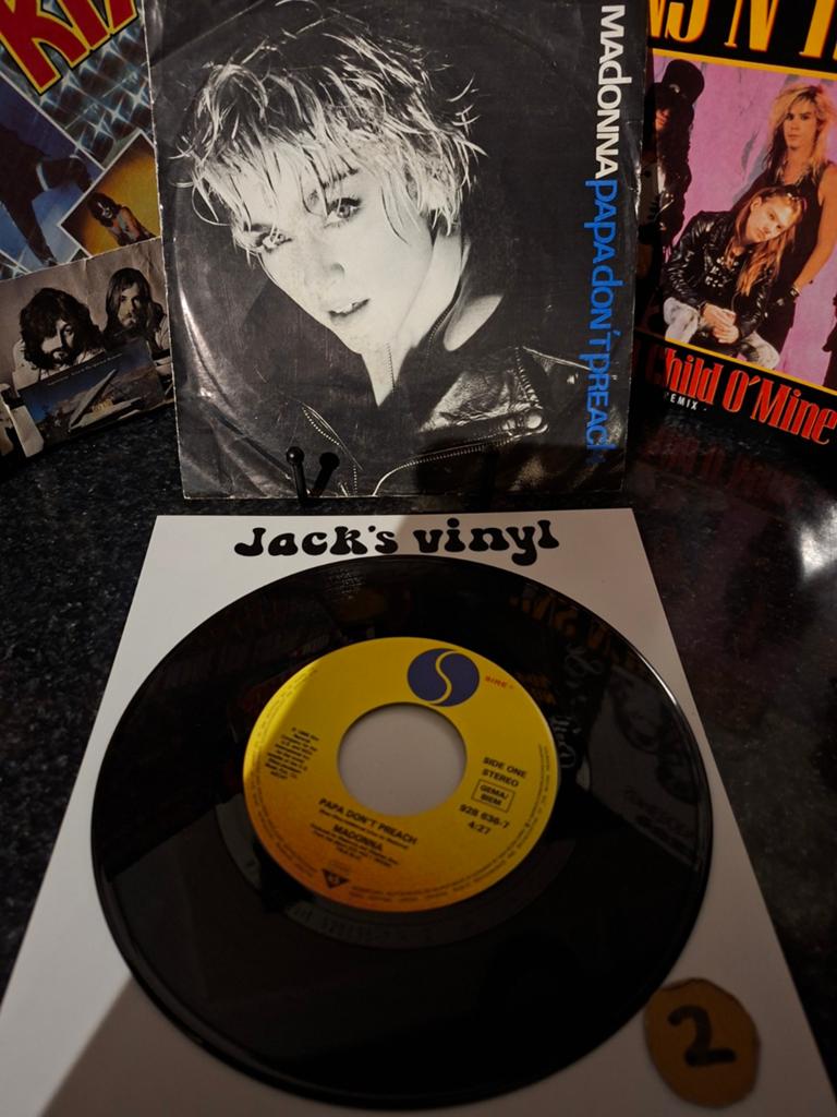 Madonna - Papa Don't Preach (Single, 7 inch) 1986/2, Fotohoes, Ophalen of Verzenden, Gebruikt, 7 inch