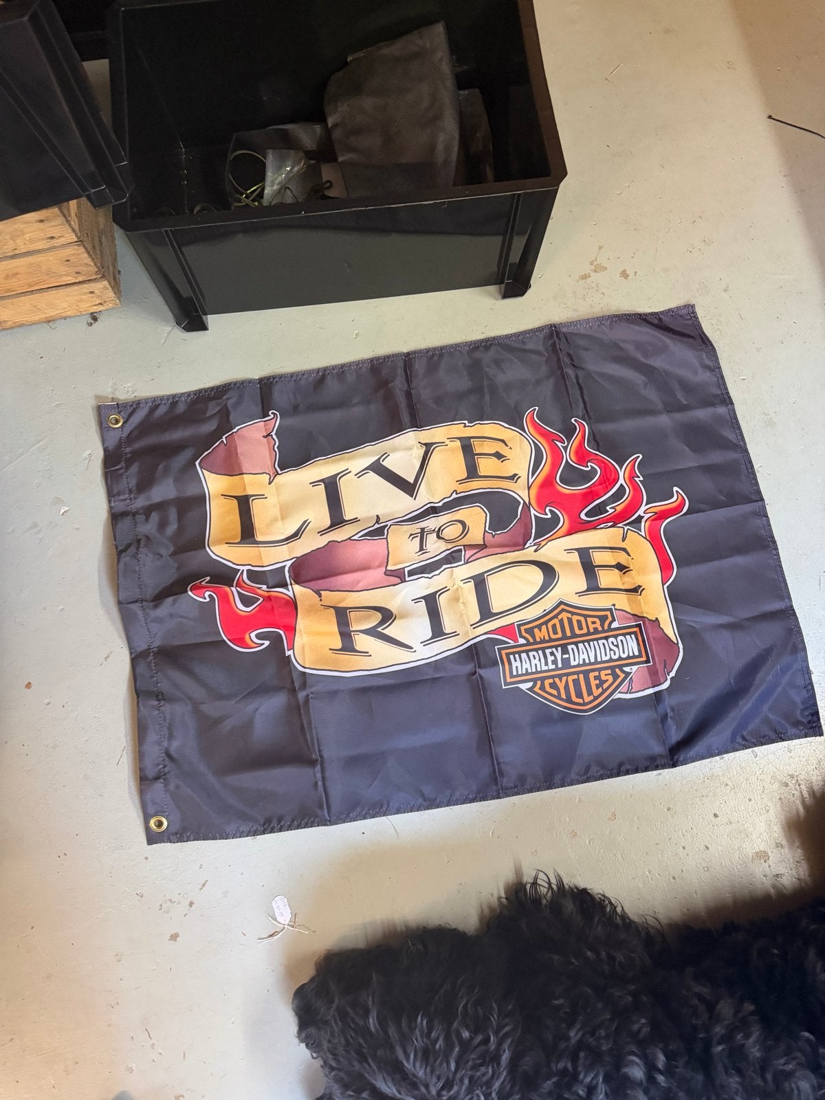 Harley davidson vlag, Ophalen, Zo goed als nieuw