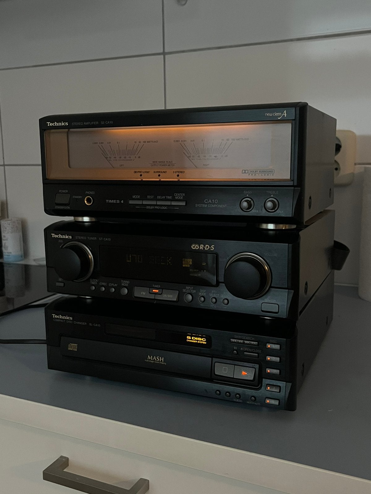 Technics se ca 10 omhi audio sa 12.3 audiosystem, Gebruikt, Tuner of Radio, Microset, Ophalen
