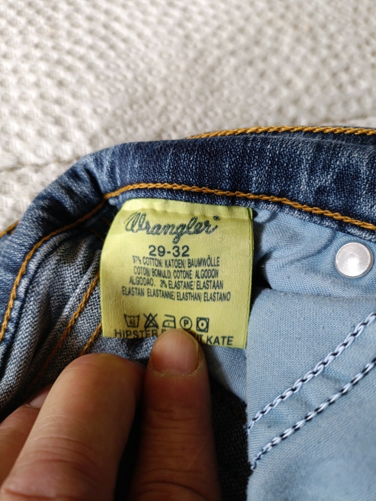 Wrangler spijkerbroek - Maat W29, Blauw, W28 - W29 (confectie 36), Gedragen, Wrangler