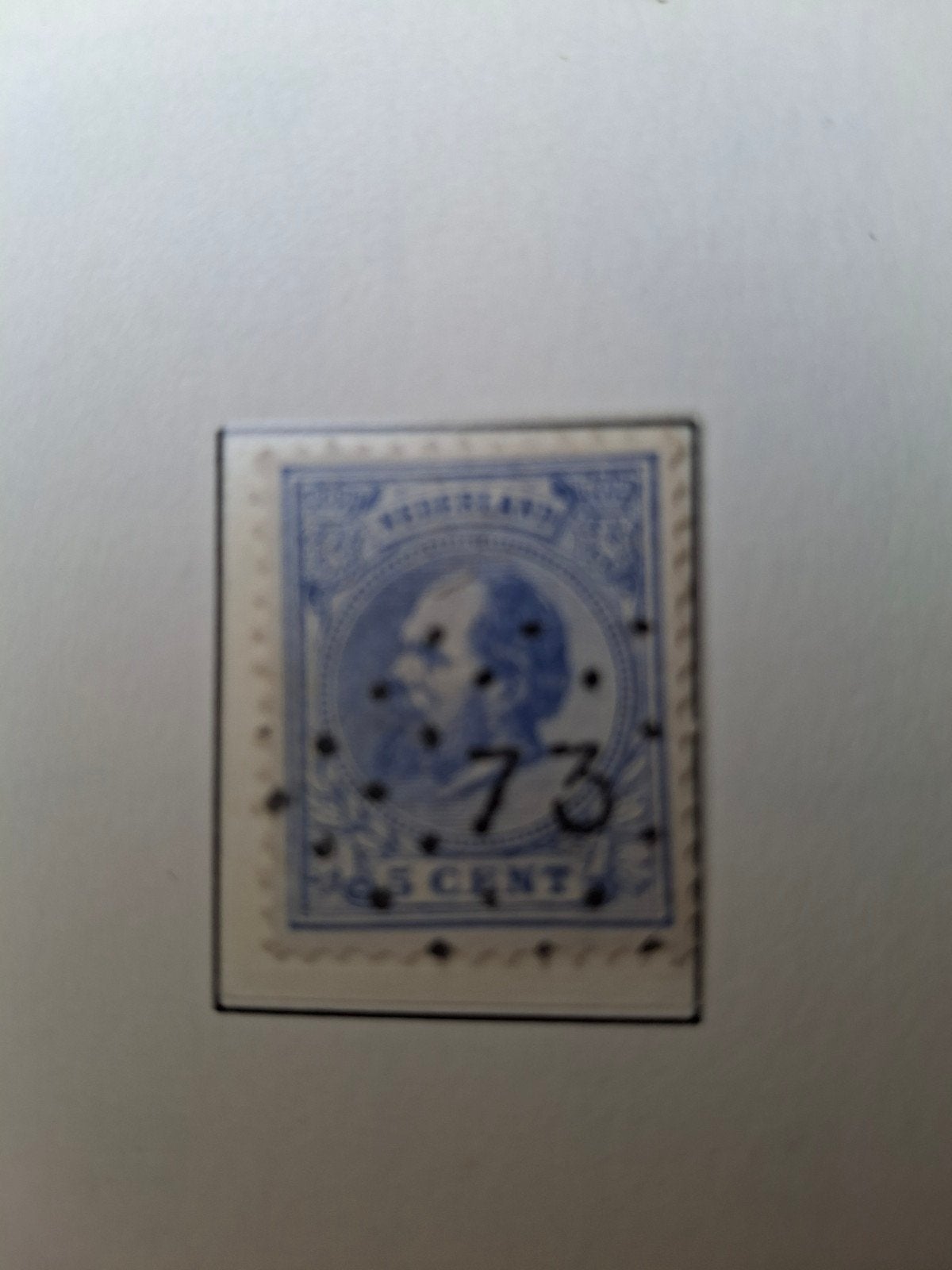 2 Oude Nederlandse Postzegels uit 1867 - Willem III, Ophalen of Verzenden