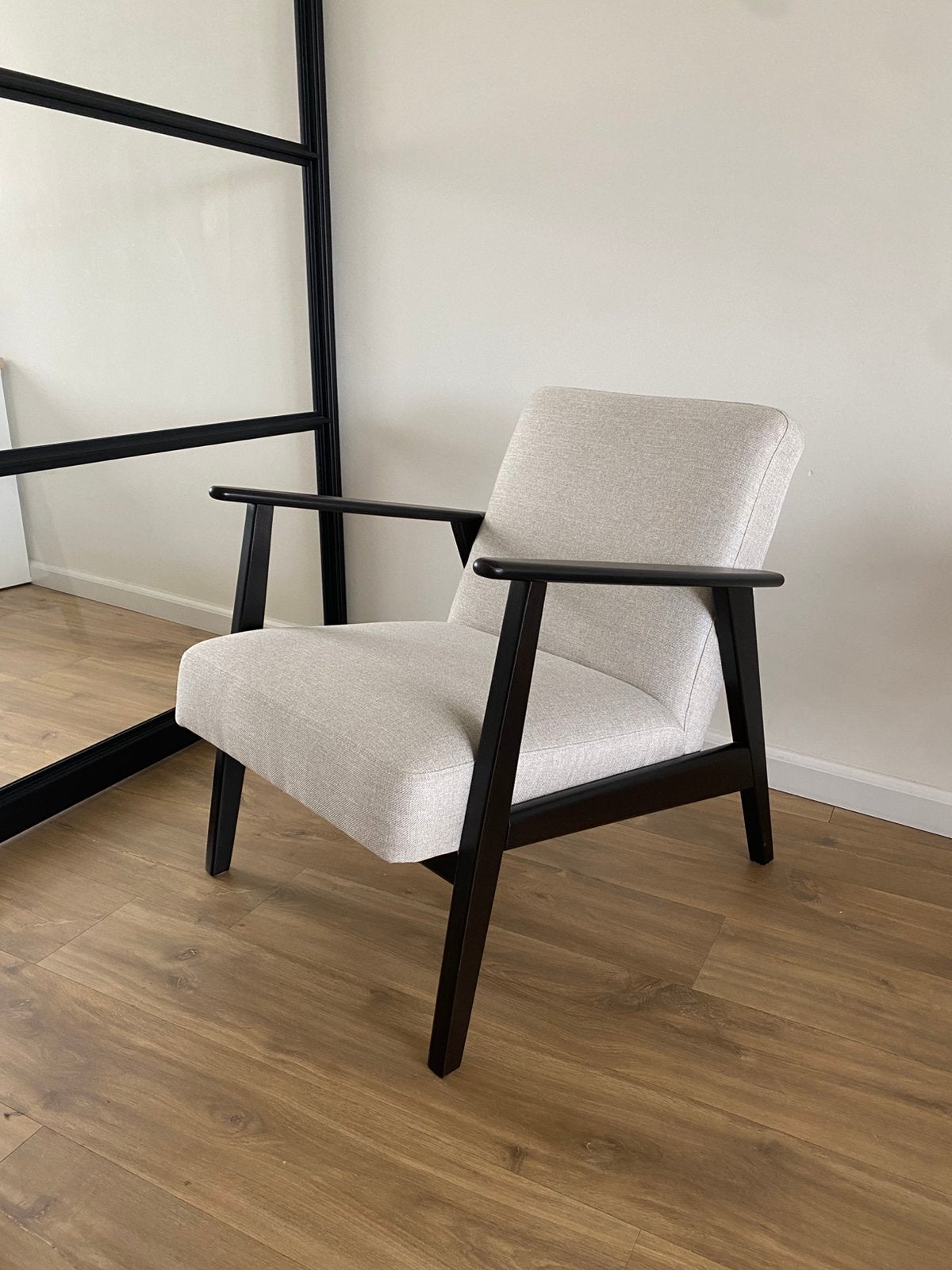 IKEA EKENÄSET Fauteuil - Kilanda Lichtbeige, Huis en Inrichting, Ophalen, Wit, Zo goed als nieuw, Eén
