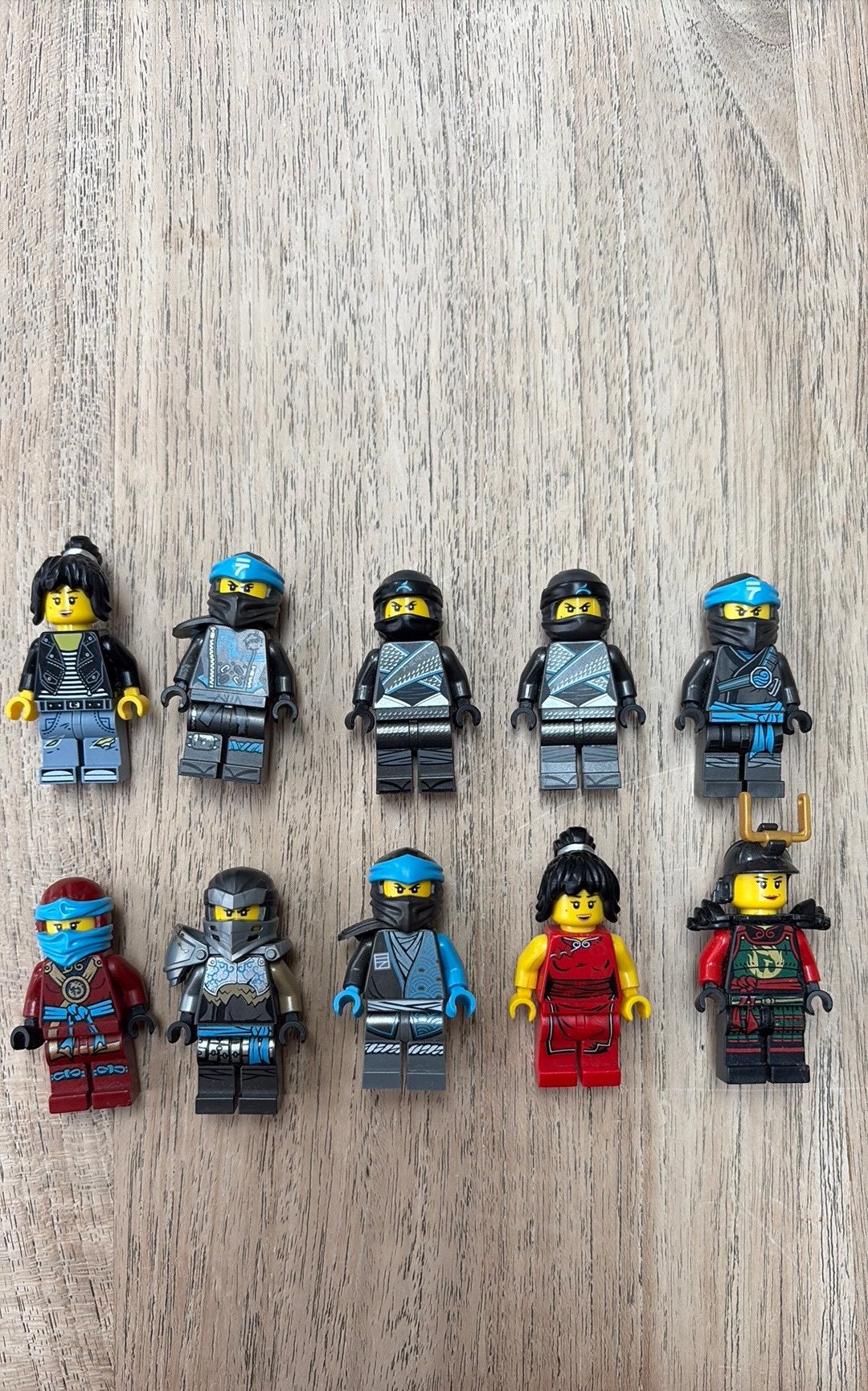 Lego Ninjago Nya minifiguren bundel, Verzamelen, Ophalen of Verzenden, Zo goed als nieuw, Actiefiguurtje