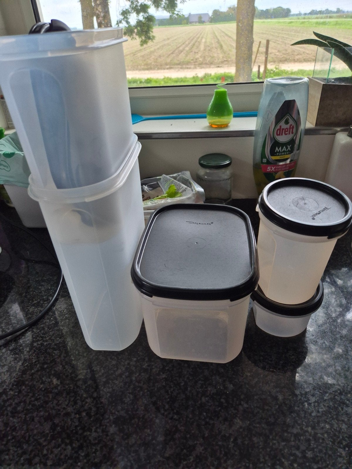 opbergbakjes tupperware, Ophalen of Verzenden, Gebruikt, Bak of Kom