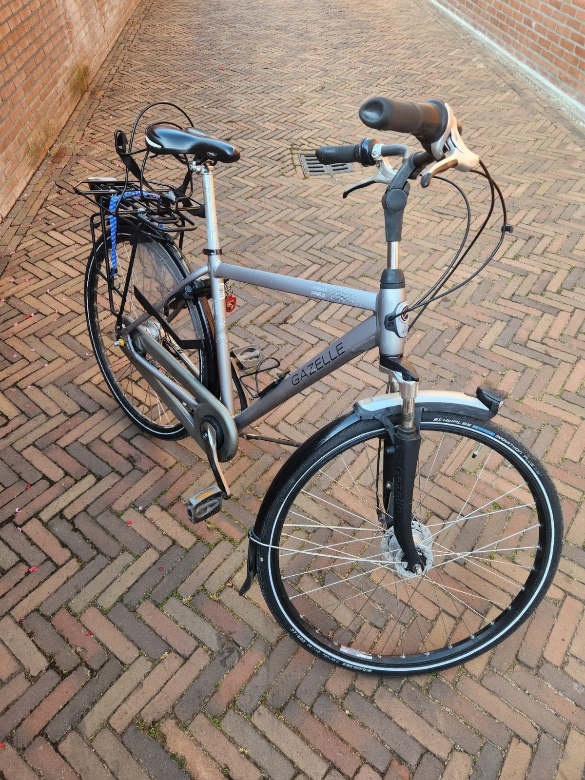 Gazelle C7 Paris herenfiets- Framehoogte 49 cm, Fietsen en Brommers, Fietsen | Heren | Herenfietsen, Ophalen, Gebruikt, Velgrem