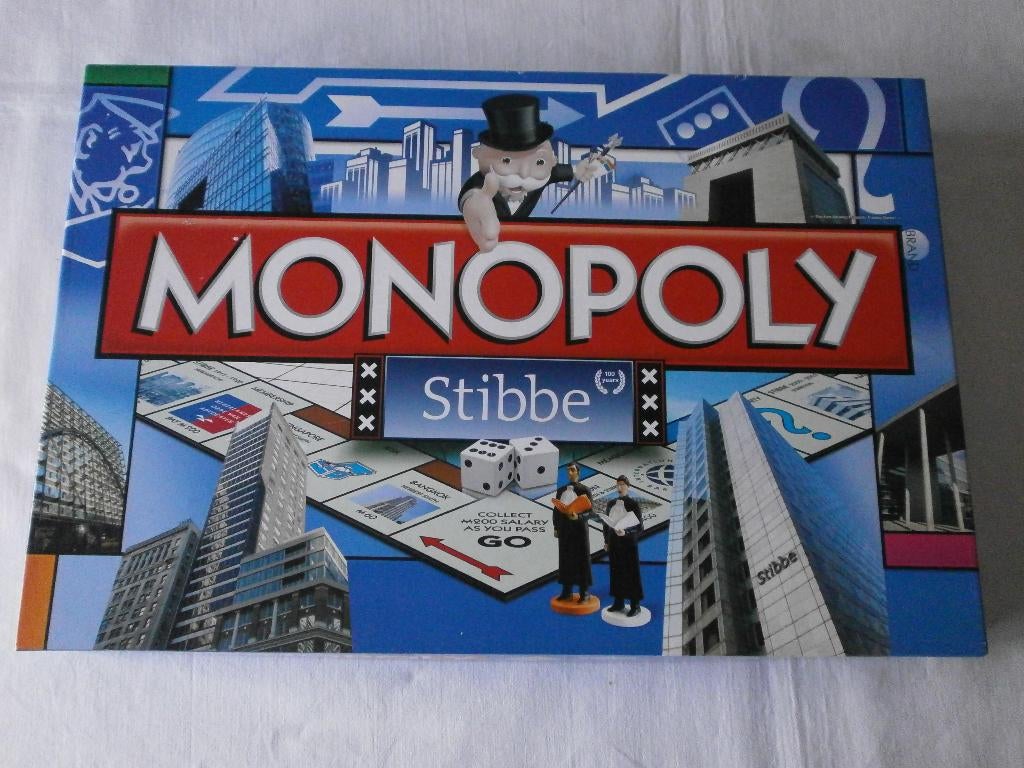 Monopoly Stibbe, Vijf spelers of meer, Ophalen of Verzenden, Zo goed als nieuw, Hasbro Games