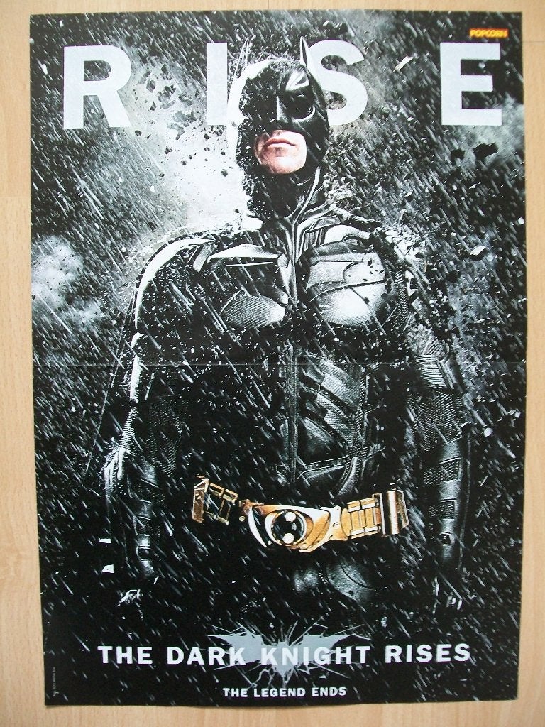 Poster The Dark Knight Rises / FC Bayern München uit Popcorn, Ophalen of Verzenden, Nieuw, A1 t/m A3, Film en Tv