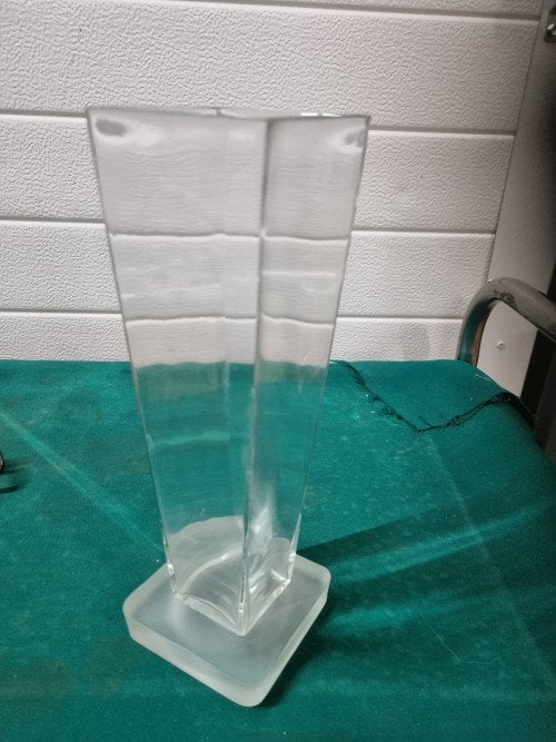 vaas op voet mat glas, Ophalen of Verzenden
