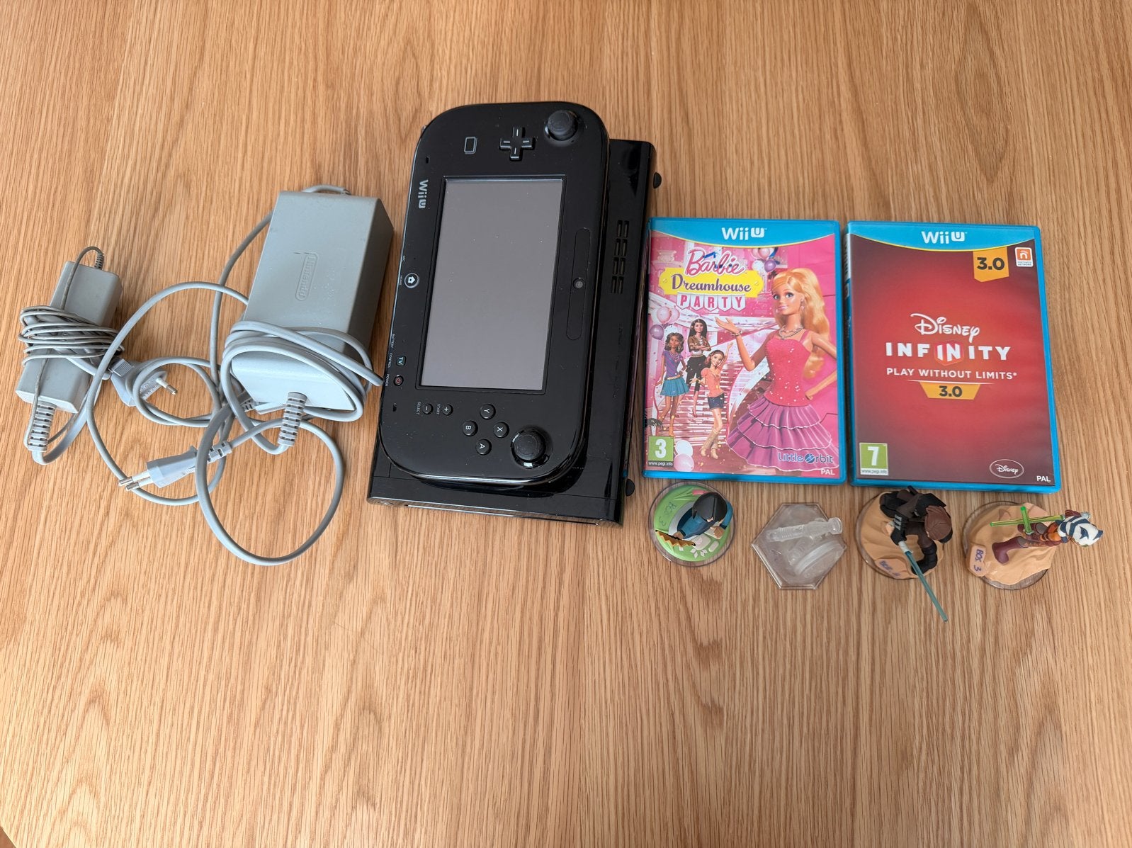 Nintendo Wii U Zwart met games en accessoires, Ophalen of Verzenden, Gebruikt, Met 1 controller, Met games