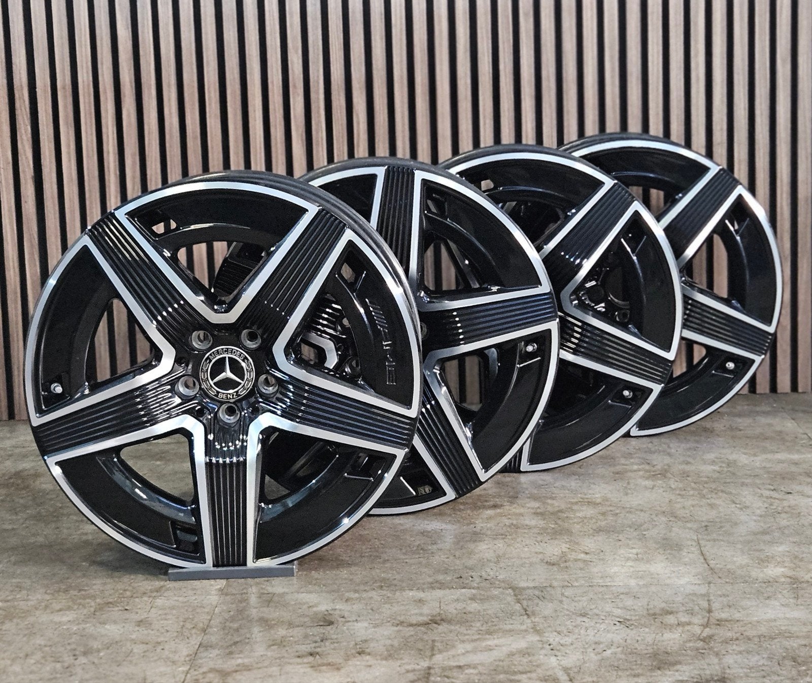 ZGAN 19" Orig. Mercedes GLC ///AMG Velgen+Tpmsensor 5x112, Auto-onderdelen, Banden en Velgen, 19 inch, Velg(en), Personenwagen