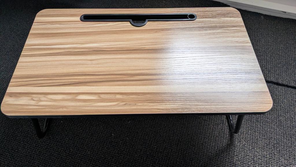 Handig Laptop / tablet schoottafeltje - Houtlook, Ophalen, Nieuw