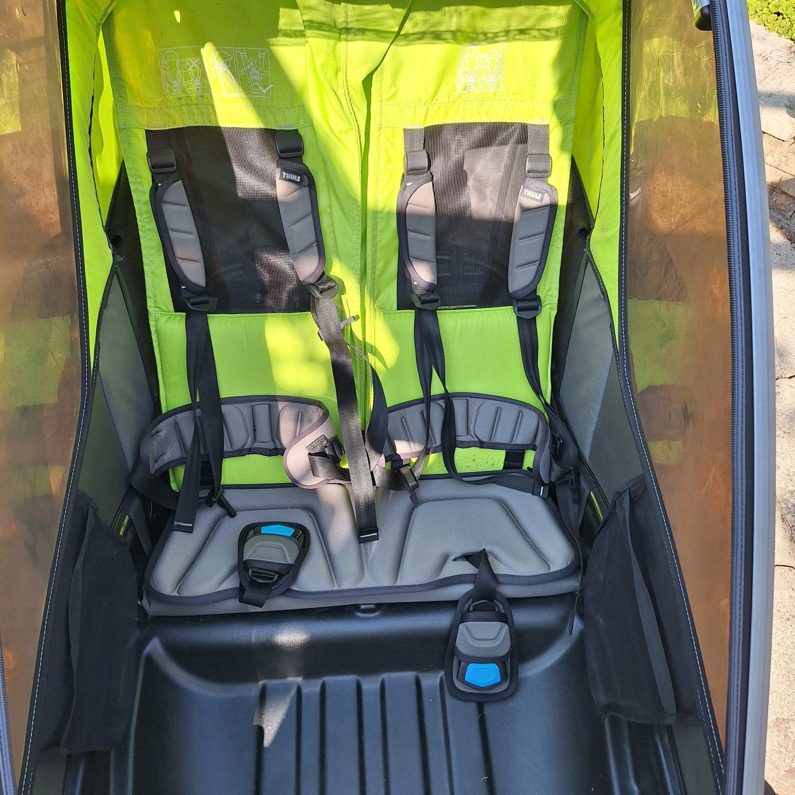 Thule Chariot Cab 2 persoons fietskar, Fietsen en Brommers, Fietsaccessoires | Aanhangers en Karren, Kinderkar, 20 tot 40 kg, Ophalen