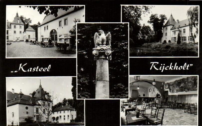 Jeugdhotel Kasteel Rijckholt, Rijckholt - 5 afb - 1962 gelop, Ophalen of Verzenden, 1960 tot 1980, Gelopen, Limburg