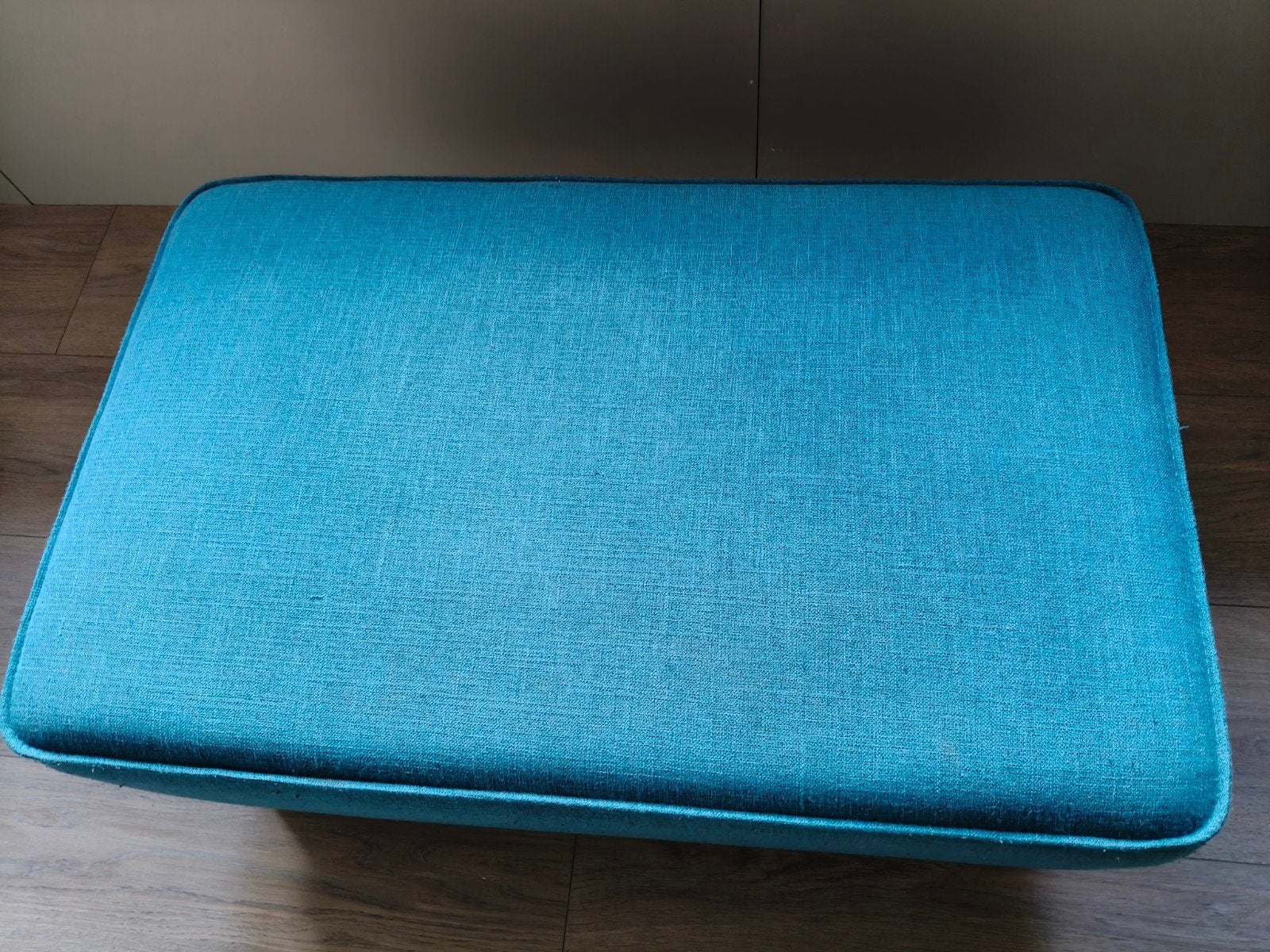 Poef turquoise 60x90, Huis en Inrichting, Banken | Voetenbanken en Poefen, Ophalen, Zo goed als nieuw, 50 tot 75 cm, 50 tot 75 cm