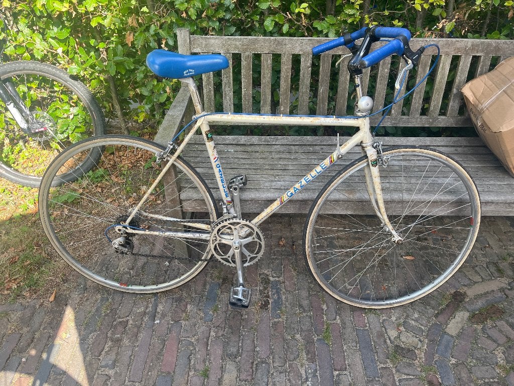 Schuurvondst Gazelle champion mondial racefiets retro, Ophalen, 28 inch, Gebruikt, Gazelle