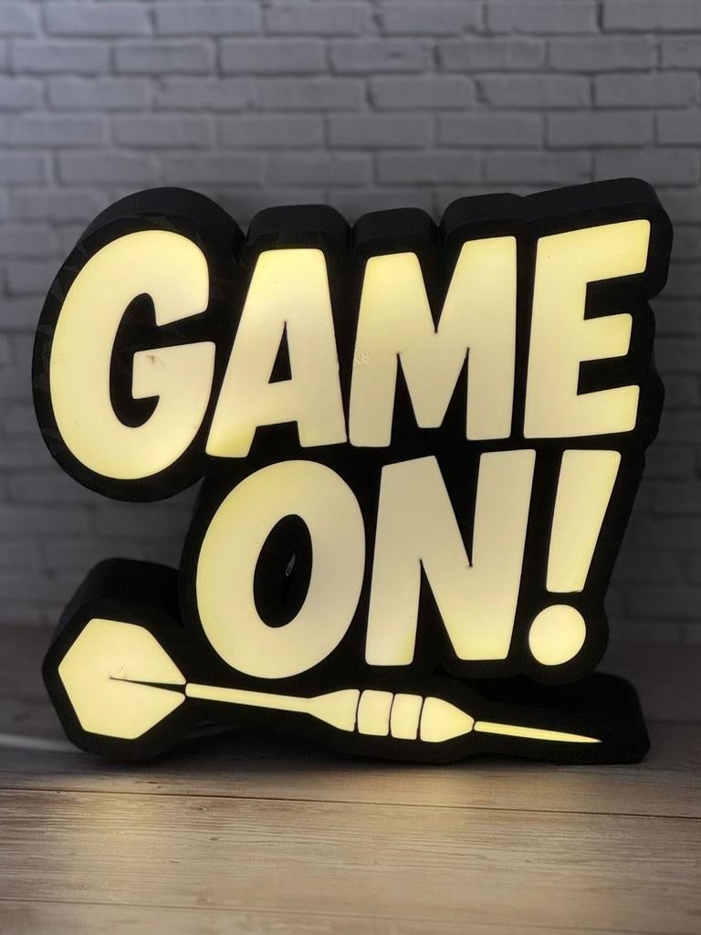 Game On Lamp, Game On Lightbox, Dart Lamp, Dart Lightbox, Ophalen of Verzenden, Nieuw, Minder dan 50 cm