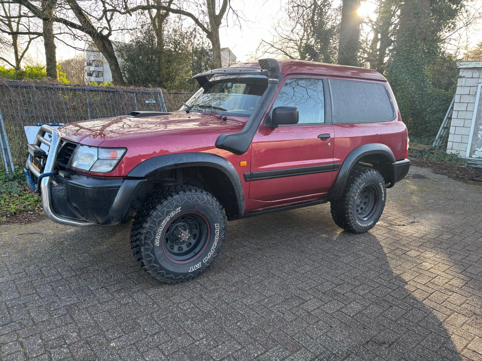 Nissan Patrol 2.8 GR TDI VAN 3DR 4WD 1998 Rood, Stof, 3700 kg, 129 pk, Origineel Nederlands
