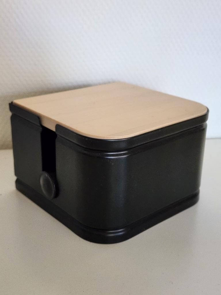 Ikea LILLASJÖN - toiletrolhouder - zwart/hout (2), Huis en Inrichting, Ophalen of Verzenden, Zo goed als nieuw, Zwart