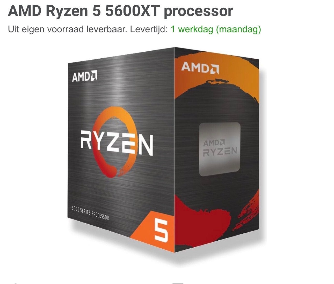 AMD Ryzen 5 5600XT Processor - Zo goed als nieuw, Computers en Software, Processors, Ophalen of Verzenden, Zo goed als nieuw, 6-core