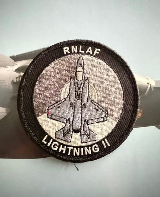 RNLAF F-35 Lightning II Patch 322 sqn Rnlaf, Verzamelen, Ophalen of Verzenden, Luchtmacht, Nederland, Embleem of Badge