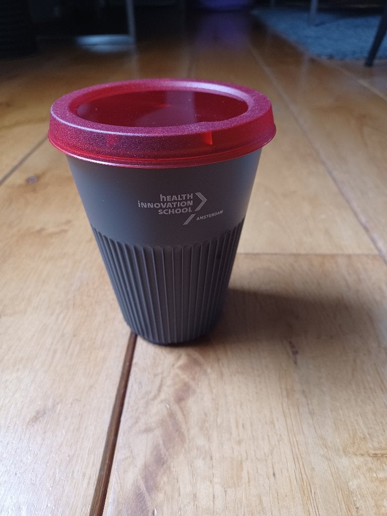koffiebeker to go met losse deksel / nieuw, Overige typen, Kunststof, Nieuw, Ophalen of Verzenden