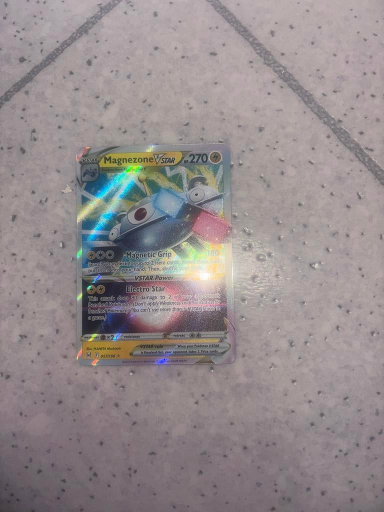 Magnezone VSTAR Pokémon kaart (027/196) - Zo goed als nieuw, Ophalen of Verzenden, Zo goed als nieuw, Losse kaart, Foil