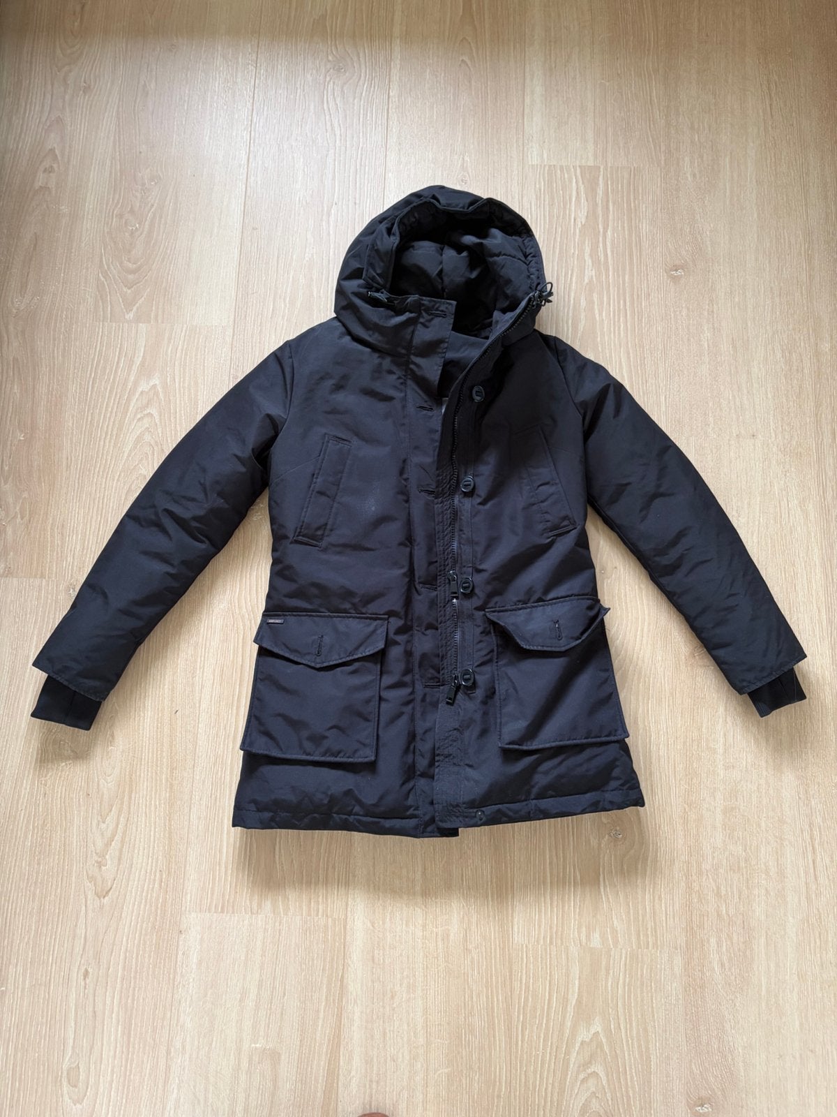 Airforce winterjas zwart dames, Verzenden, Gedragen, Maat 42/44 (L), Zwart