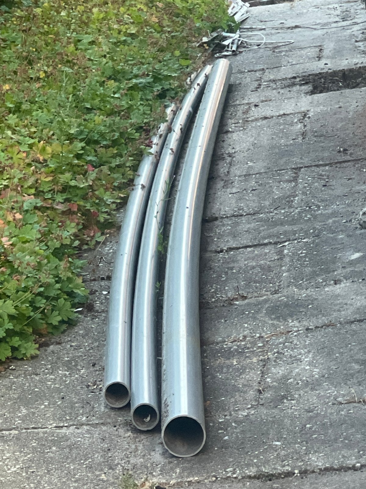 Pvc buizen, licht krom - Ideaal voor diverse projecten, Ophalen, Gebruikt, Pvc, 2 tot 4 meter