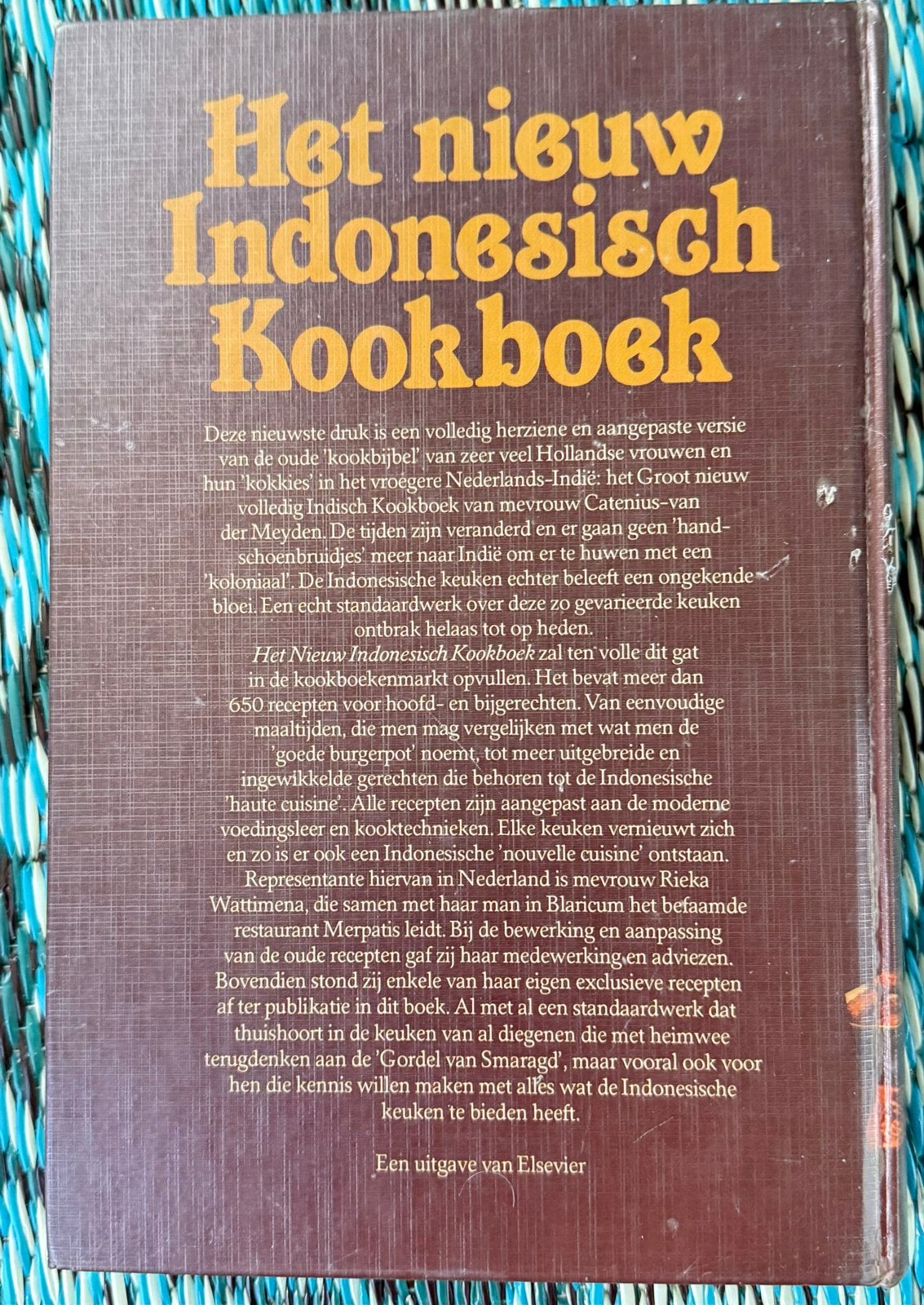 Het Nieuw Indonesisch Kookboek - J.M.J. Catenius van der Mei, Boeken, Ophalen of Verzenden, Gelezen, Azië en Oosters