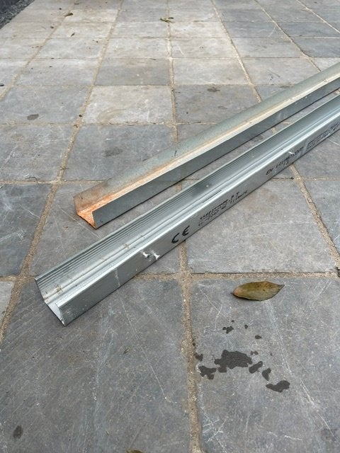 12x Studwand staalframe profielen voor gipsplaat, Ophalen, Gebruikt, IJzer