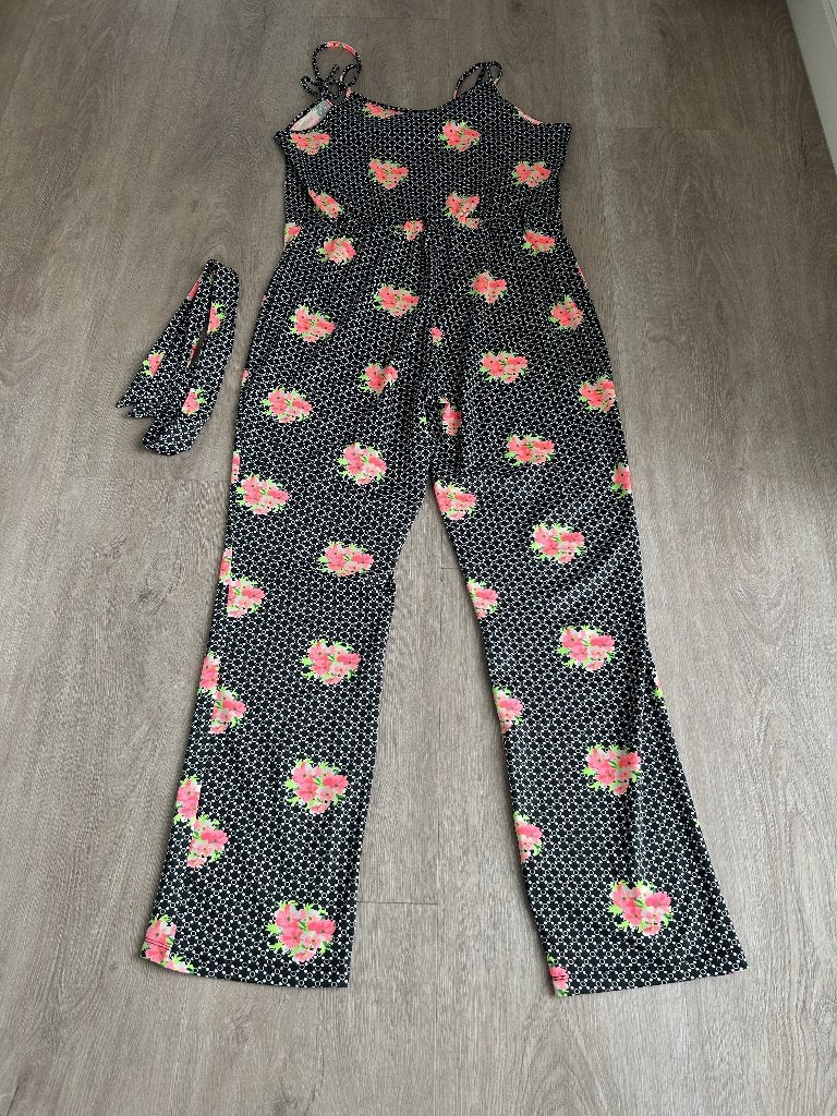 King Louie maat L prachtige jumpsuit 1866, Kleding | Dames, Jumpsuits, Zwart, Maat 42/44 (L), Ophalen of Verzenden, Zo goed als nieuw