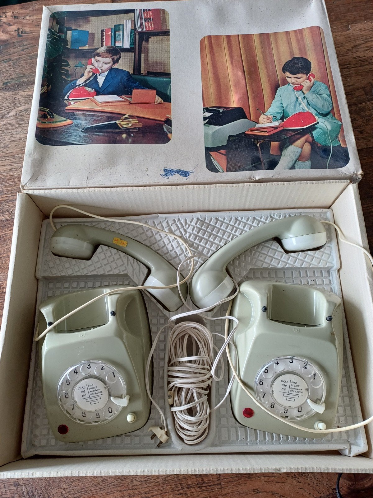60/70 er Jaren "Kindertelefoon" Intercommunication Telephone, Ophalen