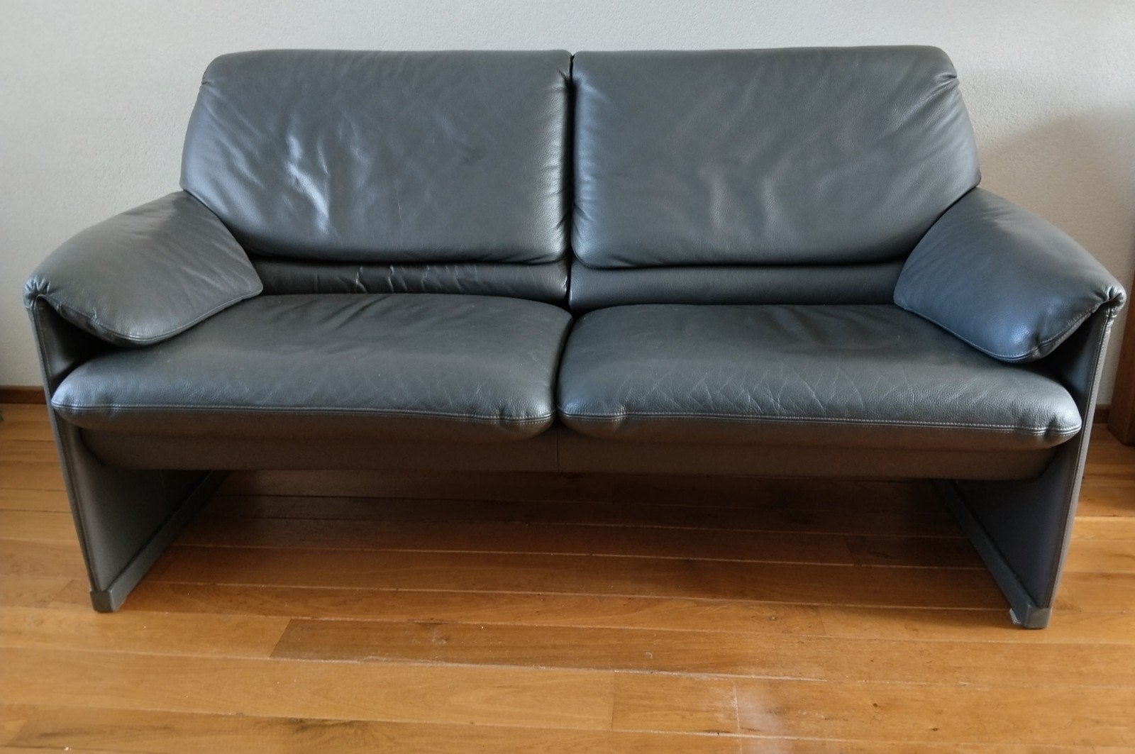 Z.g.a.n. lederen leren 2,5-zits bank, Huis en Inrichting, Ophalen, Minder dan 75 cm, 150 tot 200 cm, Driepersoons