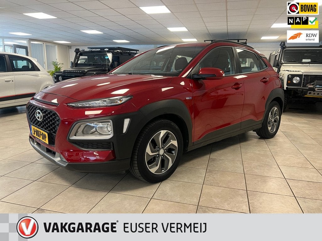 Hyundai Kona 1.6 GDI HEV Comfort Navigatie, Climate controle, Auto's, Hyundai, Bedrijf, Te koop, Kona, ABS, Achteruitrijcamera