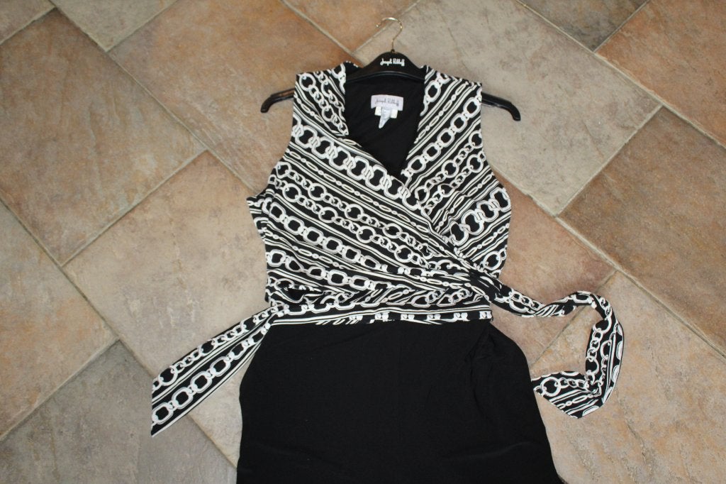 Joseph Ribkoff elegante zwart/witte chique jumpsuit mt 44, Overige kleuren, ., Maat 42/44 (L), Joseph Ribkoff