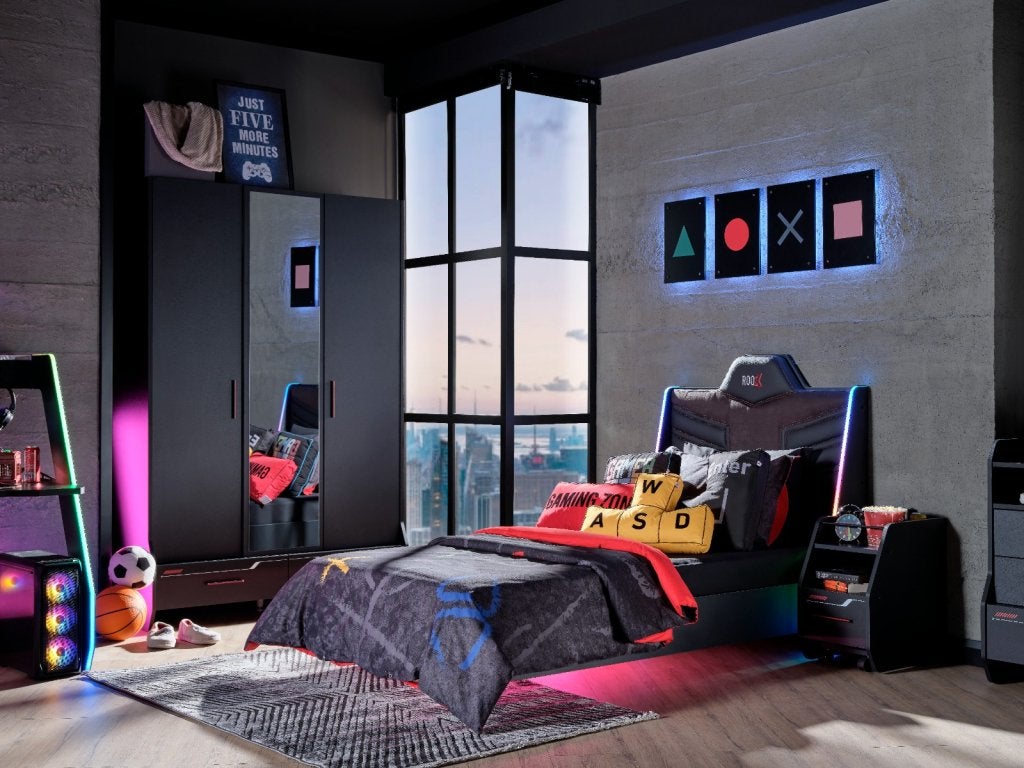 Roox twijfelaar met led-verlichting - 120x200 - Zwart, Niet ingevuld, Niet ingevuld, Niet ingevuld