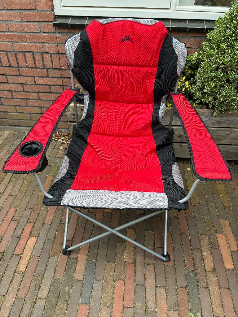Campingstoel, relaxstoel  (racestoel XL), Ophalen, Zo goed als nieuw, Campingstoel