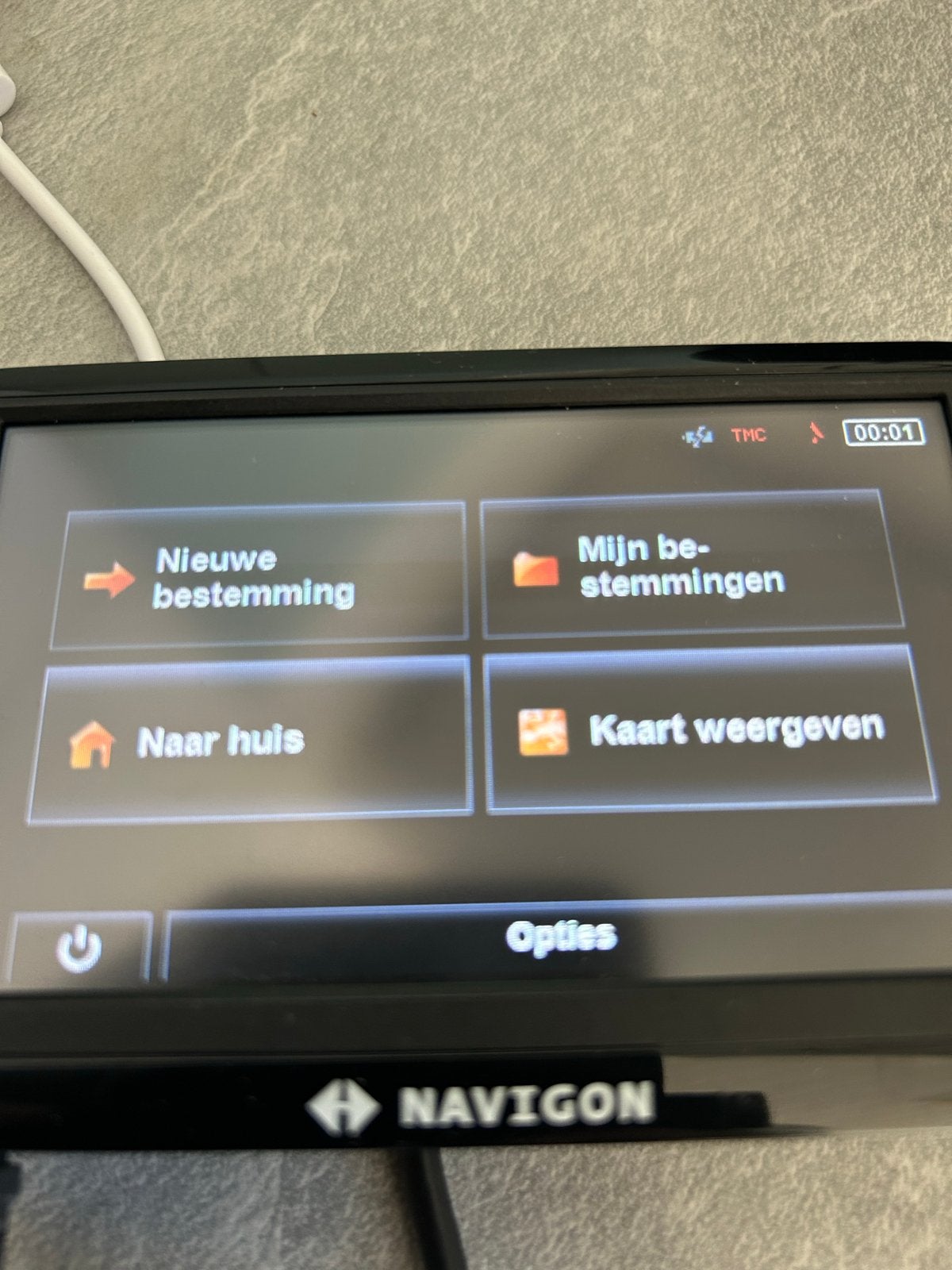 Navigon Navigatiesysteem met hoes en oplader, Ophalen of Verzenden, Gebruikt