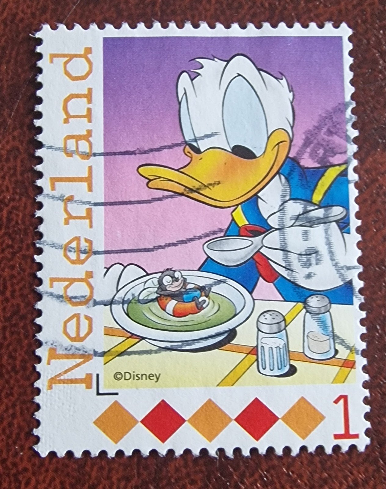 kv1348 Donald Duck persoonlijke postzegel - Nederland, Postzegels en Munten, Postzegels | Nederland, Ophalen of Verzenden, Na 1940