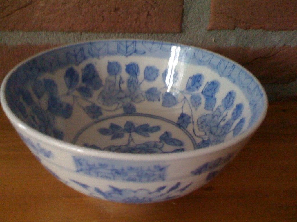 gebloemde schaal, Ophalen of Verzenden