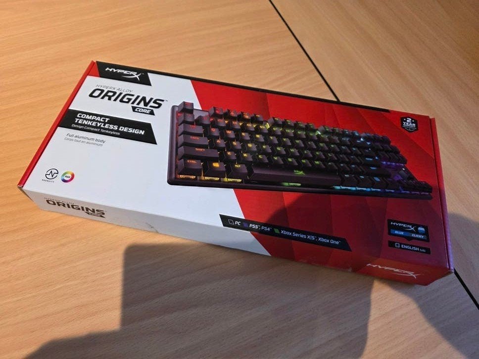 HyperX Alloy Origins Core Gaming Toetsenbord (Blue Keys), Computers en Software, HyperX, Ophalen of Verzenden, Zo goed als nieuw