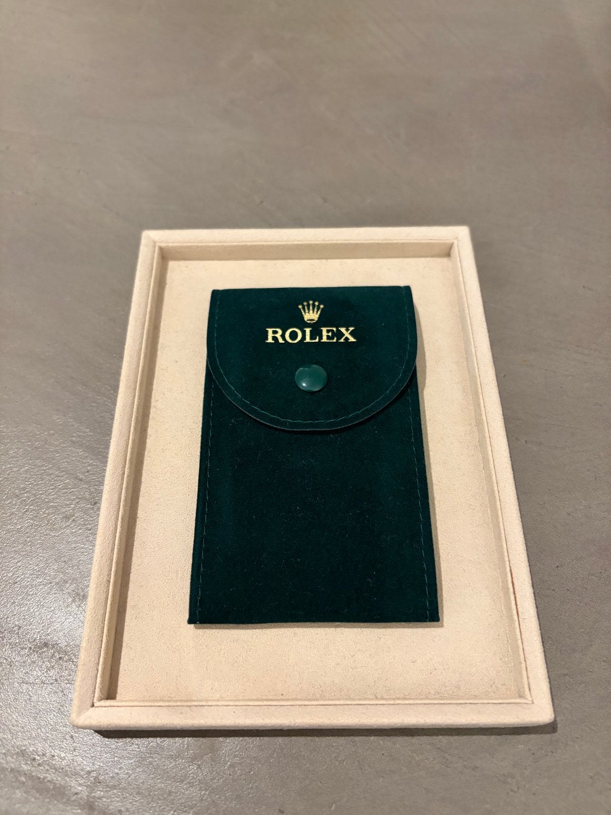 Rolex Service Pouch - Vintage Suède, Ophalen of Verzenden, Overige materialen, Overige merken, 1960 of later