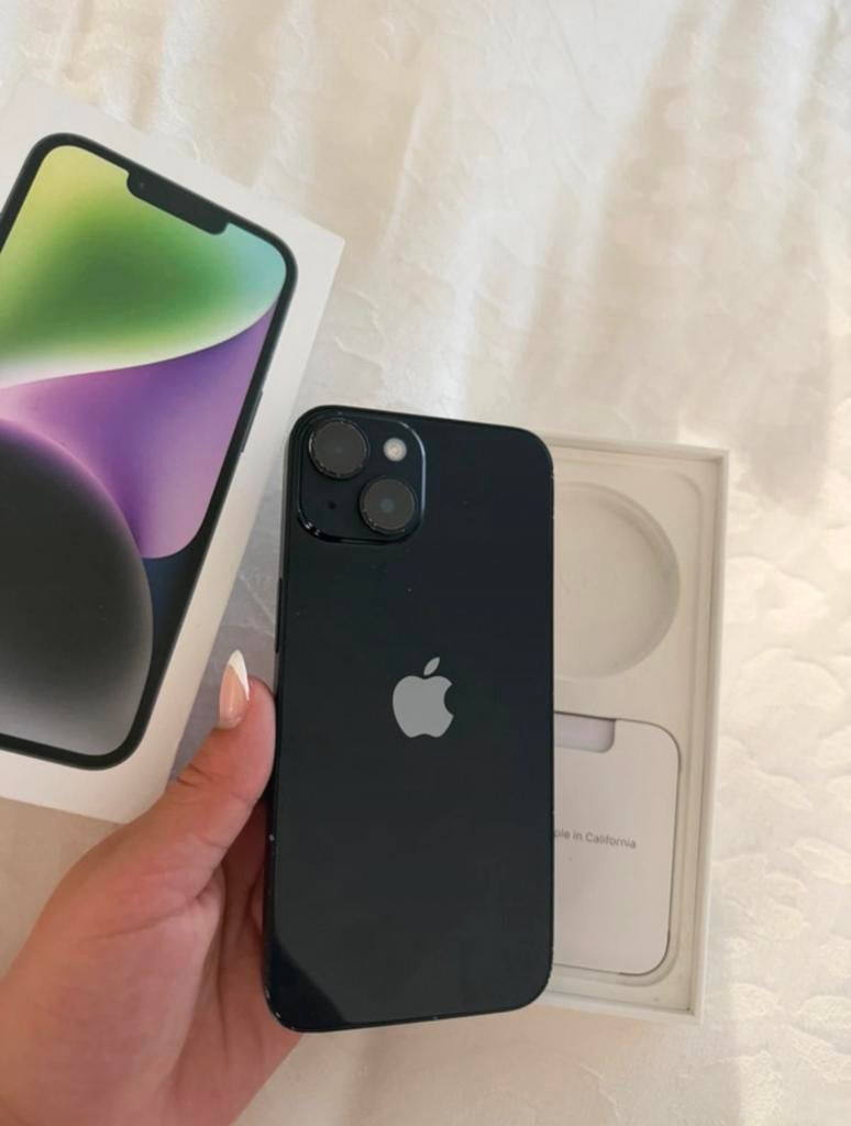 iPhone 14 Midnight - Zo goed als nieuw, 128 GB, Zwart, Ophalen of Verzenden, Zo goed als nieuw