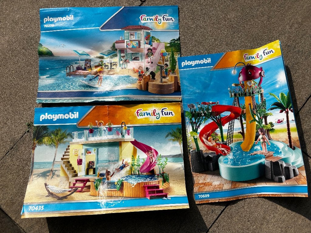 PLAYMOBIL Family Fun - 70279 + 70435 + 70609 + 70088, Ophalen, Gebouw, Complete set, Family fun
