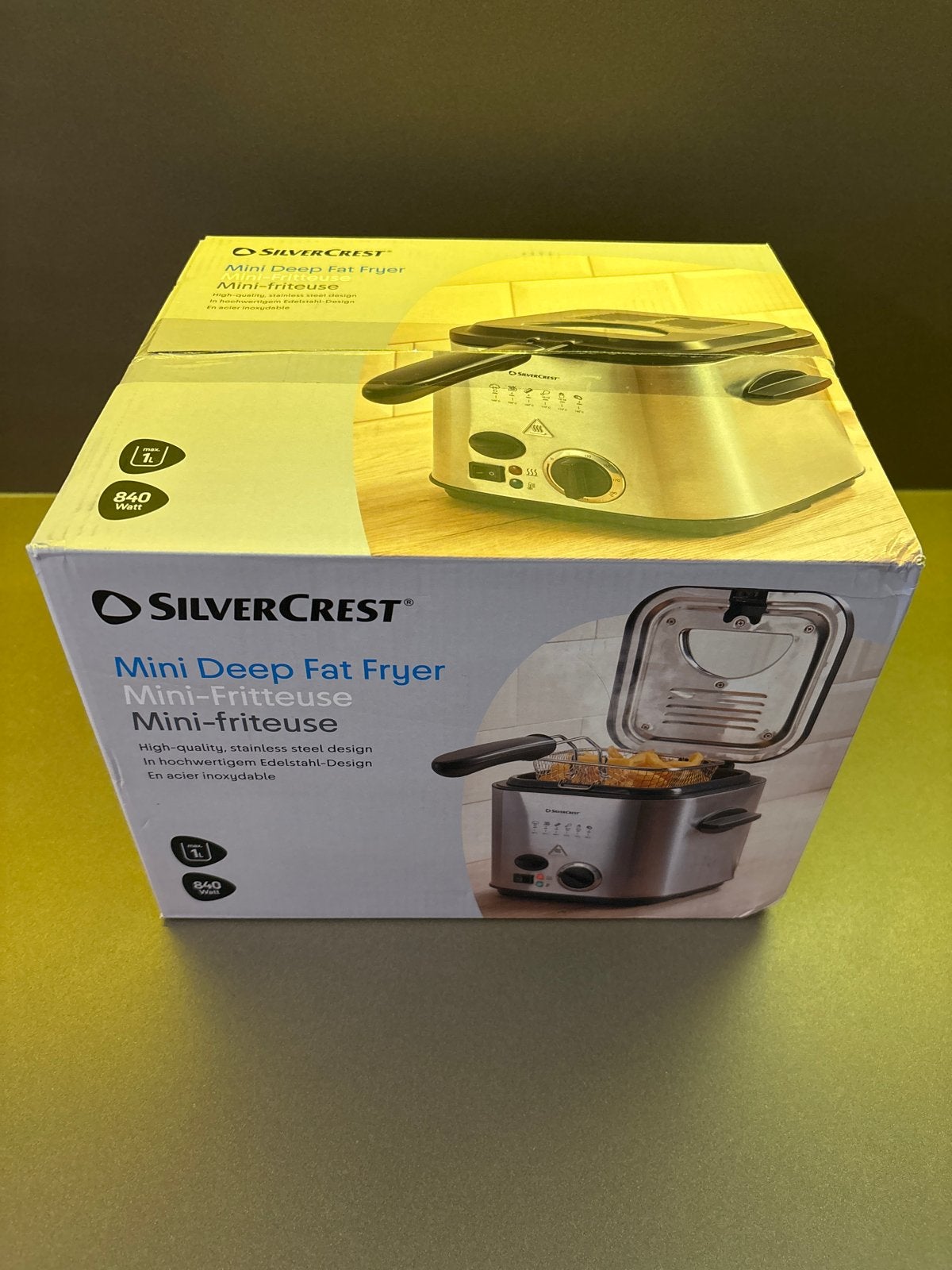 SilverCrest Mini Frituurpan - Nieuw in doos, zie winkelprijs, Witgoed en Apparatuur, Minder dan 1 liter, Ophalen of Verzenden