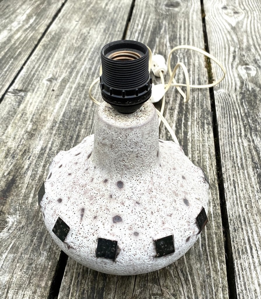 Leuke Aardewerk Lamp ( vintage retro fat lava design ), Vintage, Keramiek, Met schakelaar, Zo goed als nieuw